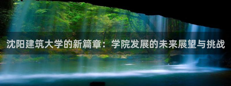 顺盈2娱乐登录：沈阳建筑大学的新篇章：学院发展的未来展望与挑战